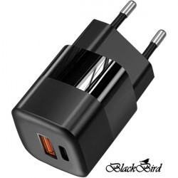 BLACKBIRD Hálózati Adapter ZCD-015B-AC GAN 33W, Fekete