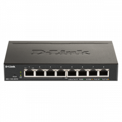 D-LINK Switch 8x1000Mbps Fémházas Asztali Menedzselhető, DGS-1100-08V2/E