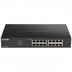 D-LINK Switch 16x1000Mbps Fémházas Asztali Menedzselhető, DGS-1100-16V2/E