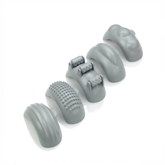 MEDISANA HM 886 kézi masszírozó, 5 masszírozó rátét, 2 intenzitásszint, vörös fény és melegítő funkció