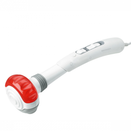 MEDISANA HM 886 kézi masszírozó, 5 masszírozó rátét, 2 intenzitásszint, vörös fény és melegítő funkció