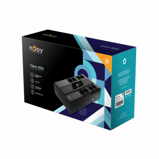NJOY Szünetmentes Token 600, 600VA, 360W, Line-Interactive