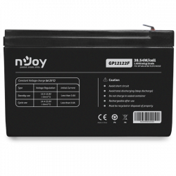 APC (NJOY) GP12122F Akkumulátor 12V/12Ah zárt, gondozásmentes Borne T2