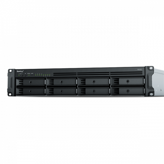 SYNOLOGY NAS 8 Fiókos RS1221+ AMD Ryzen V1500B 4x2,2GHz, 4GB DDR4 , 4x1GbE, 3x3.2USB