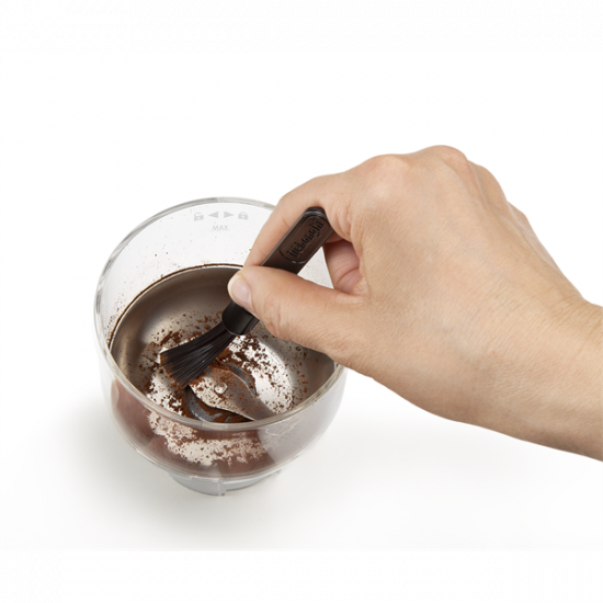 DELONGHI KG-200 kávédaráló, tető lenyomásával kapcsol be, multifunkciós örlő, 90 gramm, max. 12 csészéhez