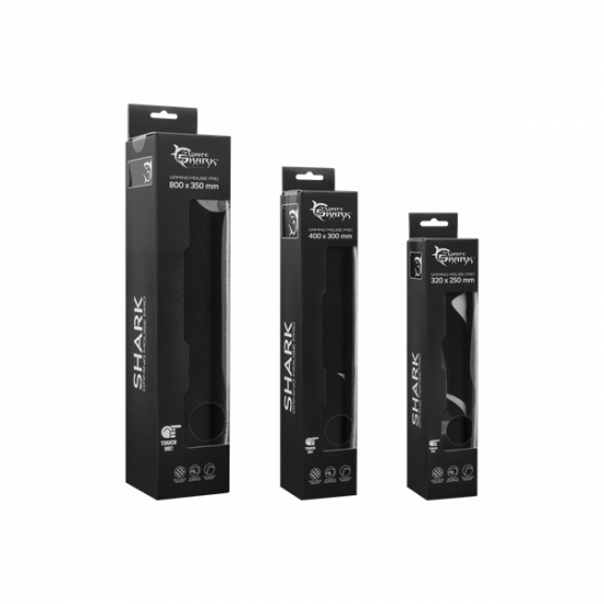 WHITE SHARK SHARK "L" gamer egérpad (400x300x3 mm)