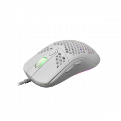 WHITE SHARK GM-5007W GALAHAD gamer egér, fehér, 6400 dpi