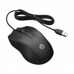 HP vezetékes egér 100 - fekete