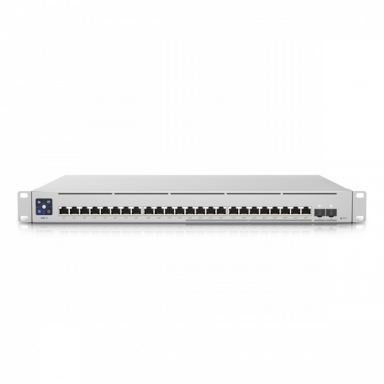UBiQUiTi Switch 12x1000Mbps(POE+) + 12x2500Mbps(POE+) + 2x10000Mbps SFP+, Menedzselhető, Rackes - USW-ENTERPRISE-24-POE