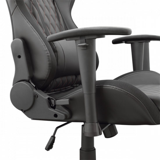 WHITE SHARK THUNDERBOLT RGB gamer szék fekete/piros varrás