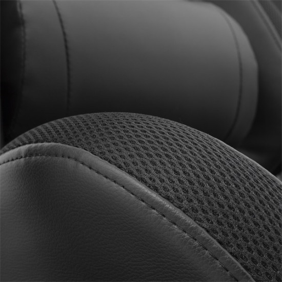 WHITE SHARK THUNDERBOLT RGB gamer szék fekete/piros varrás