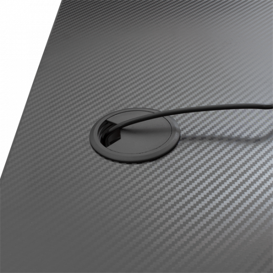 WHITE SHARK FIRE SHADOW RGB gamer asztal fekete/piros