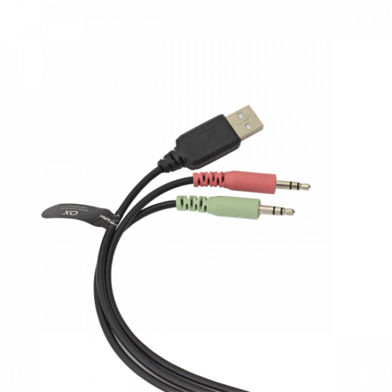 WHITE SHARK OX RGB gamer fejhallgató mikrofonnal