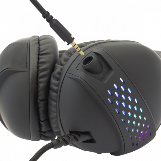 WHITE SHARK OX RGB gamer fejhallgató mikrofonnal