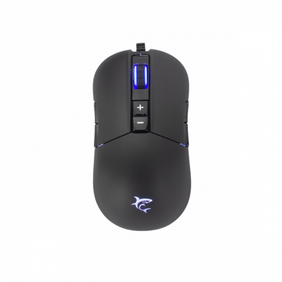 WHITE SHARK ARTHUR (GM-9005) gamer egér, 9D, fekete, 10000 dpi, RGB