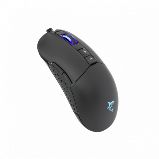 WHITE SHARK ARTHUR (GM-9005) gamer egér, 9D, fekete, 10000 dpi, RGB