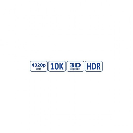 ROLINE kábel HDMI 10K Ultra high speed,10K@30Hz, 5K@120Hz, 4K@240Hz. HDMI 2.1., 2m