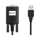 SANDBERG USB-adapter, USB to Serial Link (9-pin), Fekete