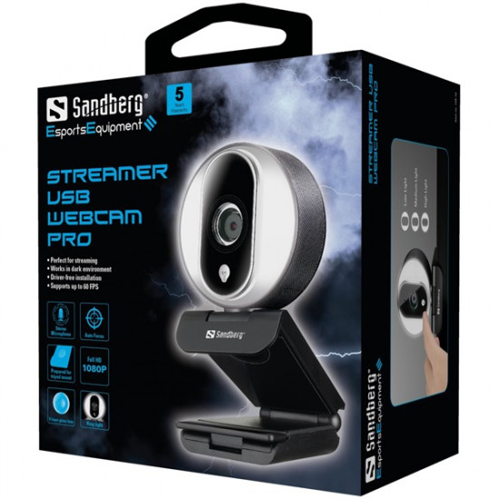 SANDBERG Webkamera, Streamer USB Webcam Pro