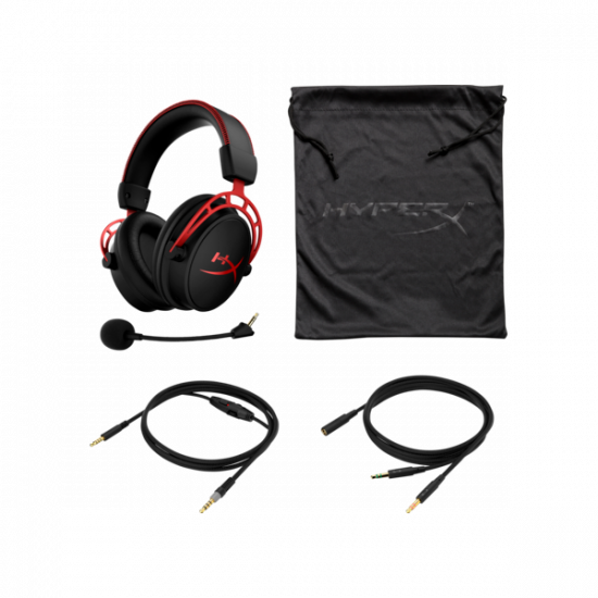 HP HYPERX vezetékes gaming fejhallgató Cloud Alpha - fekete/piros