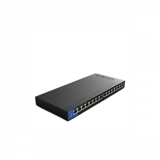 LINKSYS Switch LGS116P, 16x1000Mbps POE+ (16-Port Business Desktop Gigabit PoE+ Switch)