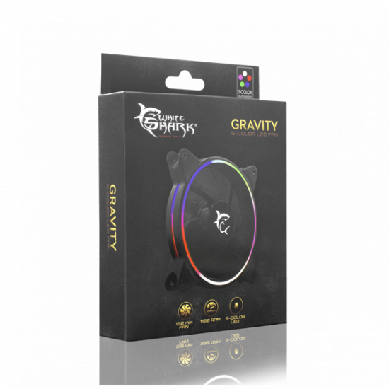 WHITE SHARK GRAVITY Ventilátor 12 cm