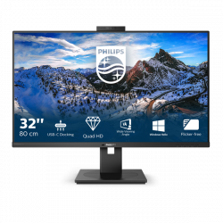 PHILIPS IPS monitor 31.5" 326P1H, 2560x1440, 16:9, 350cd/m2, 4ms, 2xHDMI/DP/USB-C/4xUSB/LAN, Pivot, hangszóró&webkamera