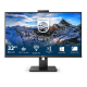 PHILIPS IPS monitor 31.5" 326P1H, 2560x1440, 16:9, 350cd/m2, 4ms, 2xHDMI/DP/USB-C/4xUSB/LAN, Pivot, hangszóró&webkamera