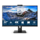 PHILIPS IPS monitor 31.5" 329P1H, 3840x2160, 16:9, 350cd/m2, 4ms, USB-C/4xUSB/DP/2xHDMI/LAN, hangszóró&webkamera