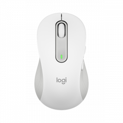 LOGITECH Egér - M650 Signature Vezeték Nélküli Optikai (Large) balkezes, Piszkosfehér