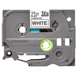 BROTHER szalag TZe-231CIV, Fehér alapon Fekete, Laminált, 12mm  0.47", 8 méter,