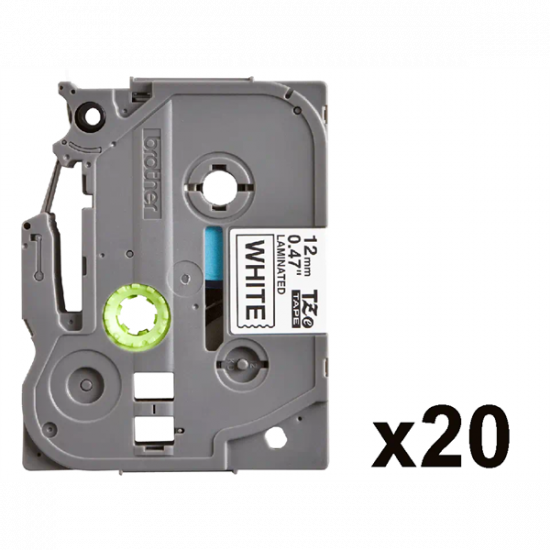 BROTHER szalag TZe-231CIV, Fehér alapon Fekete, Laminált, 12mm  0.47", 8 méter,