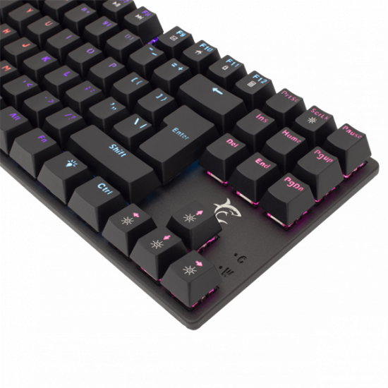 WHITE SHARK COMMANDOS mechanikus (red switch) gamer billentyűzet (magyar), fekete