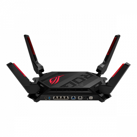 ASUS Wireless Router Dual Band AX6000 1xWAN(2.5Gbps) + 1xWAN/LAN(2.5Gbps) + 4xLAN(1Gbps) + 2xUSB, ROG RAPTURE GT-AX6000