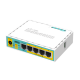 MIKROTIK Vezetékes Router RouterBOARD 5x100Mbps (POE out), Menedzselhető, Asztali - RB750UPR2