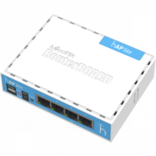 MIKROTIK Wireless Router RouterBOARD 2,4GHz, 4x100Mbps, 300Mbps, Asztali - RB941-2ND