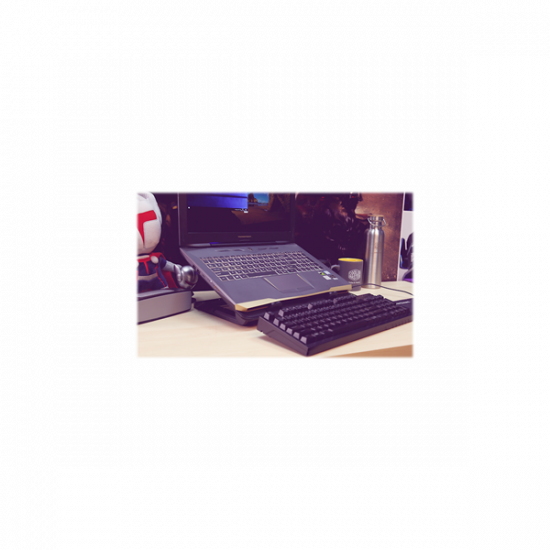 COOLER MASTER Notebook Hűtőpad + állvány ERGOSTAND IV, 14cm-es Ventilátorral, Fekete (max 17")