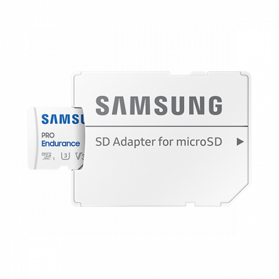 SAMSUNG Memóriakártya, PRO Endurance microSD kártya 256GB, CLASS 10, UHS-I (SDR104), + SD Adapter, R100/W40