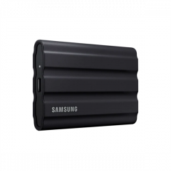 SAMSUNG Hordozható SSD T7 Shield, USB 3.2 Gen.2 (10Gbps), 1TB, Fekete