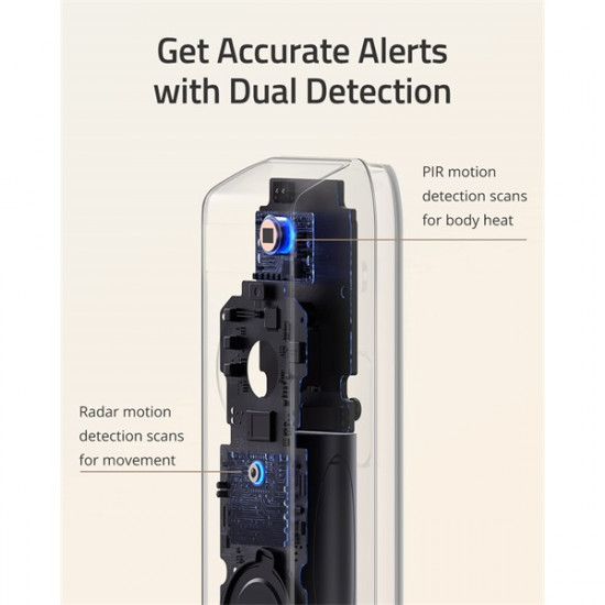 ANKER EUFY Kapucsengő, S330, Dual Kamera, HD(2K), Akkumulátoros, WiFi-s, kültéri  - T8213G11