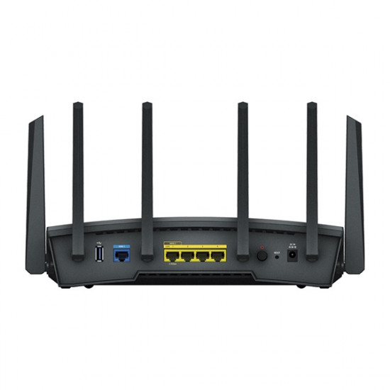 SYNOLOGY Wireless Router 1x1000Mbps + 1x2500Mbps DualWAN, 3x1000Mbps + 1x2500Mbps, 4x4 MIMO, WiFi6,  - RT6600ax