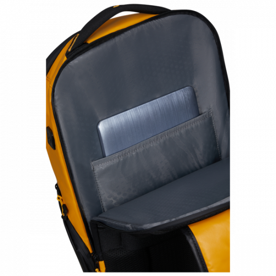 SAMSONITE Notebook hátizsák 140874-1924, URBAN LAPTOP BACKPACK M USB 15.6" (YELLOW) -ECODIVER