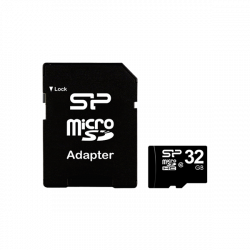 SILICON POWER Memóriakártya MicroSDHC 16GB CL10 + adapter
