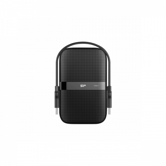 SILICON POWER 2.5" HDD USB 3.2 1TB Armor A60 ütésálló + vízálló, Fekete