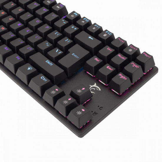 WHITE SHARK COMMANDOS mechanikus (blue switch) gamer billentyűzet (magyar), fekete
