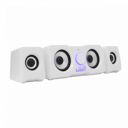 WHITE SHARK MOOD Hangszóró, 2.2, 16W, LED, fehér