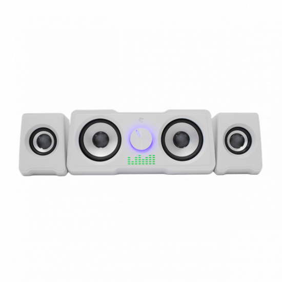 WHITE SHARK MOOD Hangszóró, 2.2, 16W, LED, fehér