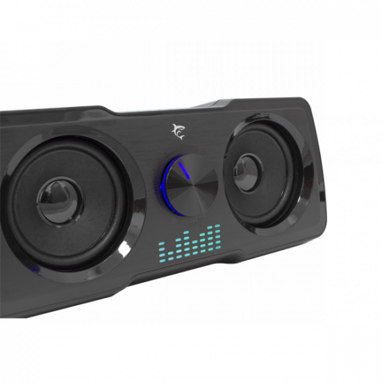 WHITE SHARK MOOD Hangszóró, 2.2, 16W, LED, fekete