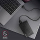AXAGON EE25-XA6 Aline Box 2,5" USB 3.0 Külső HDD ház, fekete