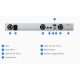 SYNOLOGY NAS 4 fiókos AMD Ryzen R1600 2x3,1GHz, 2GB DDR4 ECC, 2x1GbE, Rackes, RS422+